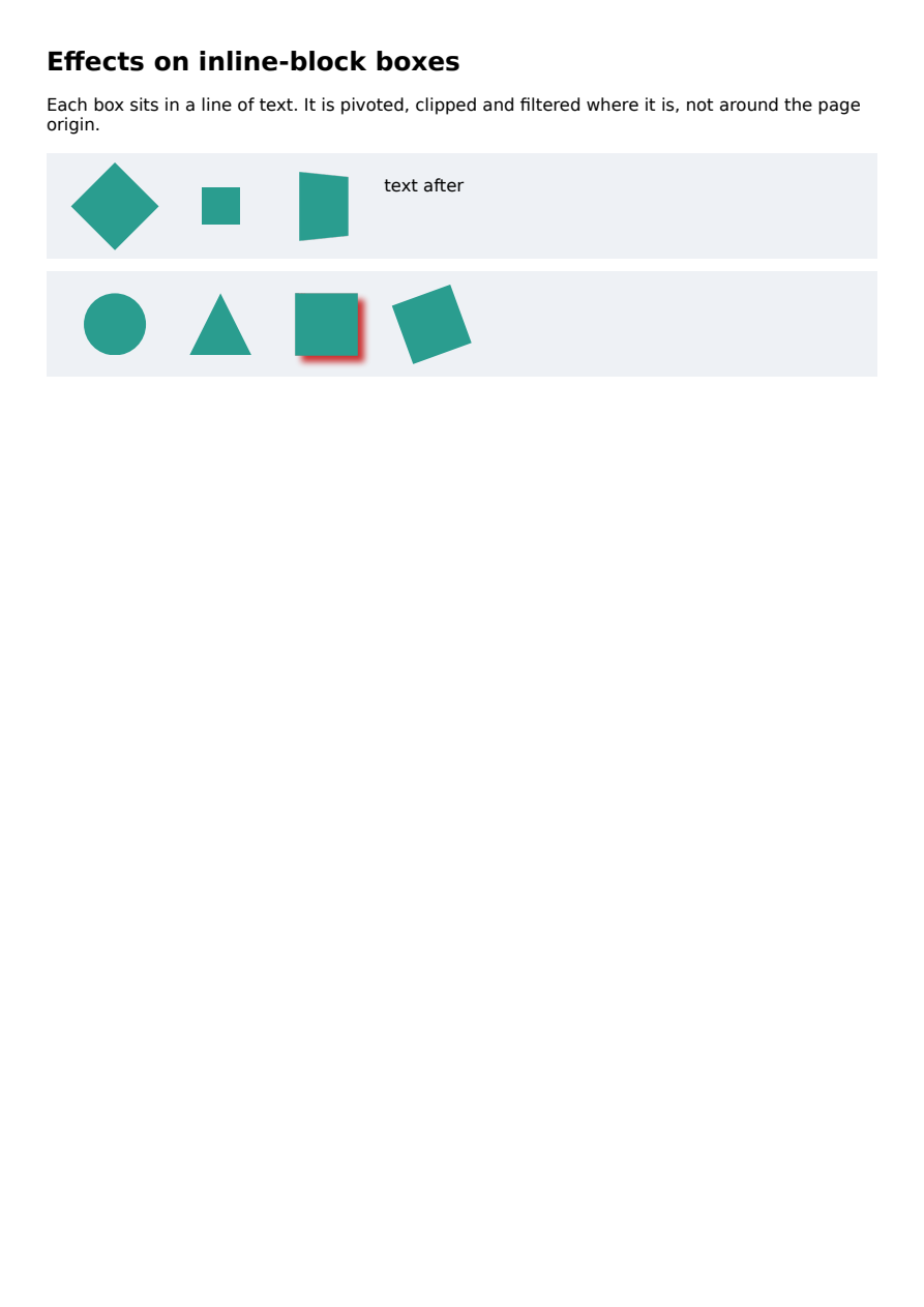 First page of the Effects on inline-block boxes showcase PDF