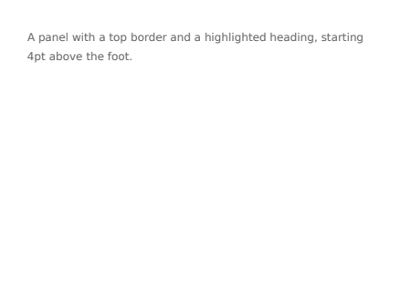 First page of the Panels At The Page Foot showcase PDF